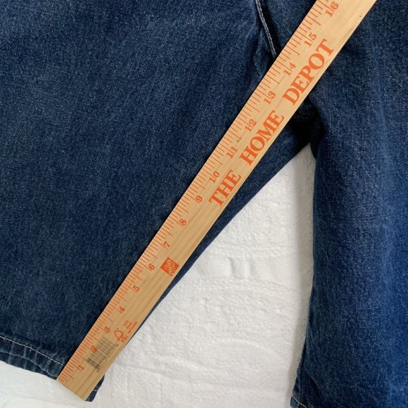 Dickies Carpenter Shorts Mens 42 Loose Fit Y2K Distressed Blue Denim - Picture 7 of 10